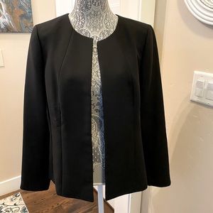 Black Suit Jacket with hook closure. Size 10 Talbots